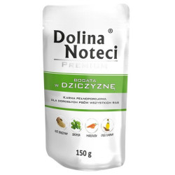 Dolina Noteci Premium Pies Dziczyzna saszetka 150g - All4Animals