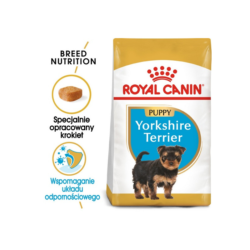 Royal Canin Yorkshire Terrier Puppy karma sucha dla szczeniąt do 10 miesiąca, rasy yorkshire terrier 1,5kg - All4Animals