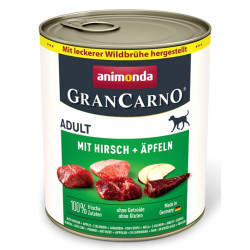 Animonda GranCarno Original Adult Rind Hirsch Apfel Wołowina, Jeleń + Jabłko puszka 800g - All4Animals
