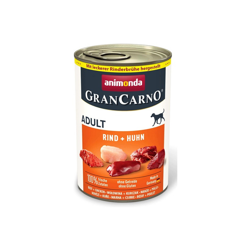 Animonda GranCarno Original Adult Rind Huhn Wołowina + Kurczak puszka 400g - All4Animals