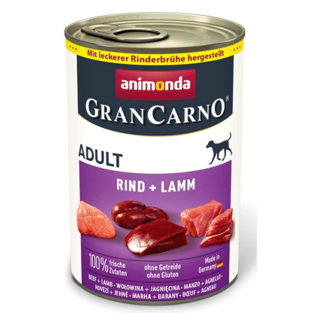 Animonda GranCarno Original Adult Rind Lamm Wołowina + Jagnięcina puszka 400g - All4Animals