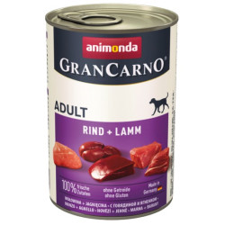 Animonda GranCarno Original Adult Rind Lamm Wołowina + Jagnięcina puszka 400g - All4Animals