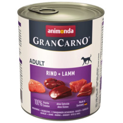 Animonda GranCarno Original Adult Rind Lamm Wołowina + Jagnięcina puszka 800g - All4Animals