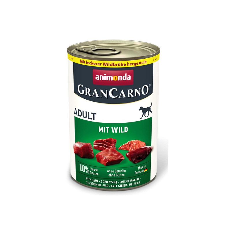 Animonda GranCarno Original Adult Wild Dziczyzna puszka 400g - All4Animals