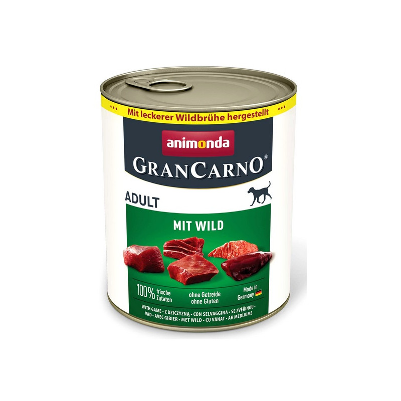 Animonda GranCarno Original Adult Wild Dziczyzna puszka 800g - All4Animals