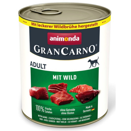 Animonda GranCarno Original Adult Wild Dziczyzna puszka 800g - All4Animals