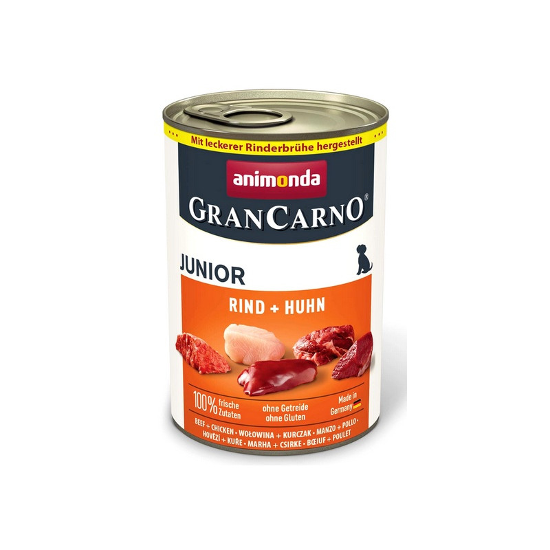 Animonda GranCarno Original Junior Rind Huhn Wołowina + Kurczak puszka 400g - All4Animals