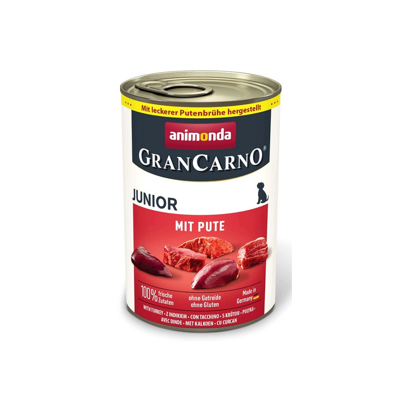 Animonda GranCarno Original Junior Pute Indyk 400g - All4Animals