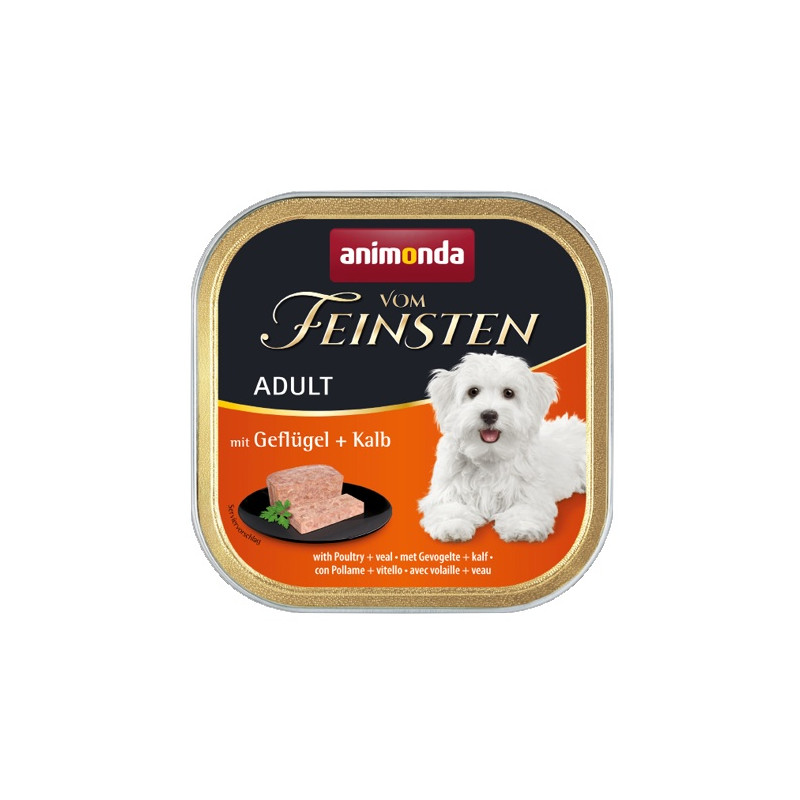Animonda vom Feinsten Dog Adult Drób i Cielęcina 150g - All4Animals