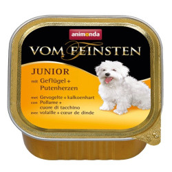 Animonda vom Feinsten Dog Junior Drób i Serca Indyka 150g - All4Animals