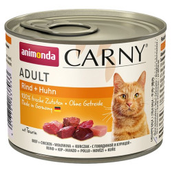 Animonda Carny Adult Wołowina + Kurczak puszka 200g - All4Animals