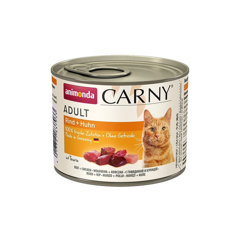 Animonda Carny Adult Wołowina + Kurczak puszka 200g - All4Animals