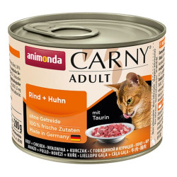 Animonda Carny Adult Wołowina + Kurczak puszka 200g - All4Animals