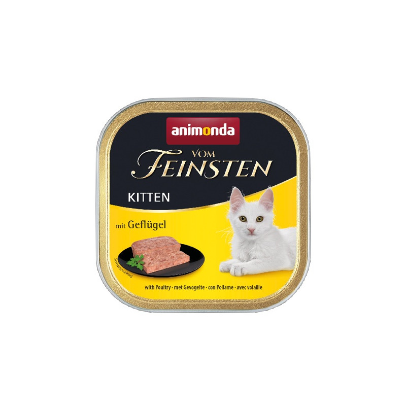 Animonda vom Feinsten Cat Kitten z Drobiem tacka 100g - All4Animals