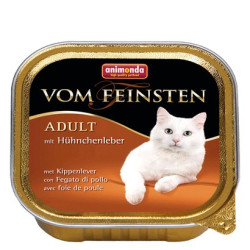 Animonda vom Feinsten Cat Adult z Wątróbką Kurczaka tacka 100g - All4Animals
