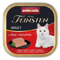 Animonda vom Feinsten Cat Adult z Wołowiną i Ziemniakami tacka 100g - All4Animals