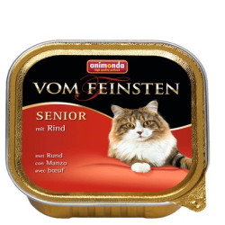 Animonda vom Feinsten Cat Senior z Wołowiną tacka 100g - All4Animals