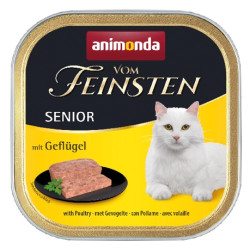 Animonda vom Feinsten Cat Senior z Drobiem tacka 100g - All4Animals