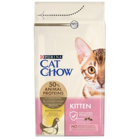 Purina Cat Chow Kitten z Kurczakiem 1,5kg - All4Animals