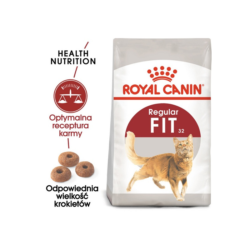Royal Canin Fit karma sucha dla kotów dorosłych, wspierająca idealną kondycję 400g - All4Animals