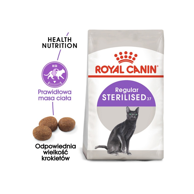 Royal Canin Sterilised karma sucha dla kotów dorosłych, sterylizowanych 2kg - All4Animals