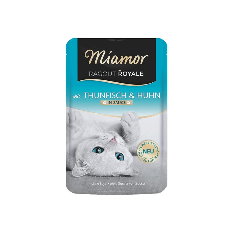 Miamor Ragout Royale z Tuńczykiem i Kurczakiem w sosie saszetka 100g - All4Animals