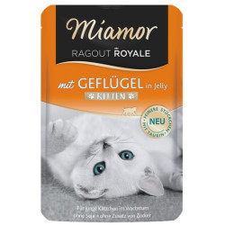 Miamor Ragout Royale Kitten z Drobiem w galaretce saszetka 100g - All4Animals