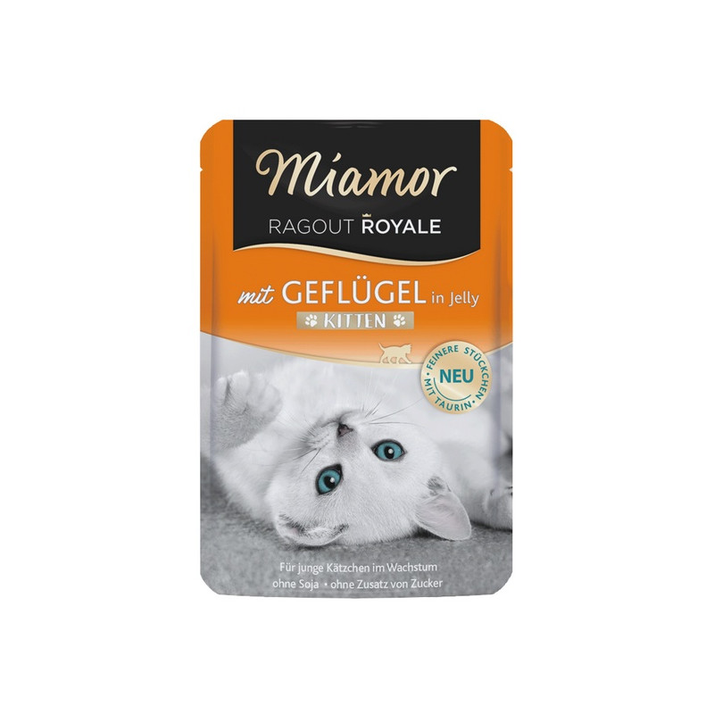 Miamor Ragout Royale Kitten z Drobiem w galaretce saszetka 100g - All4Animals