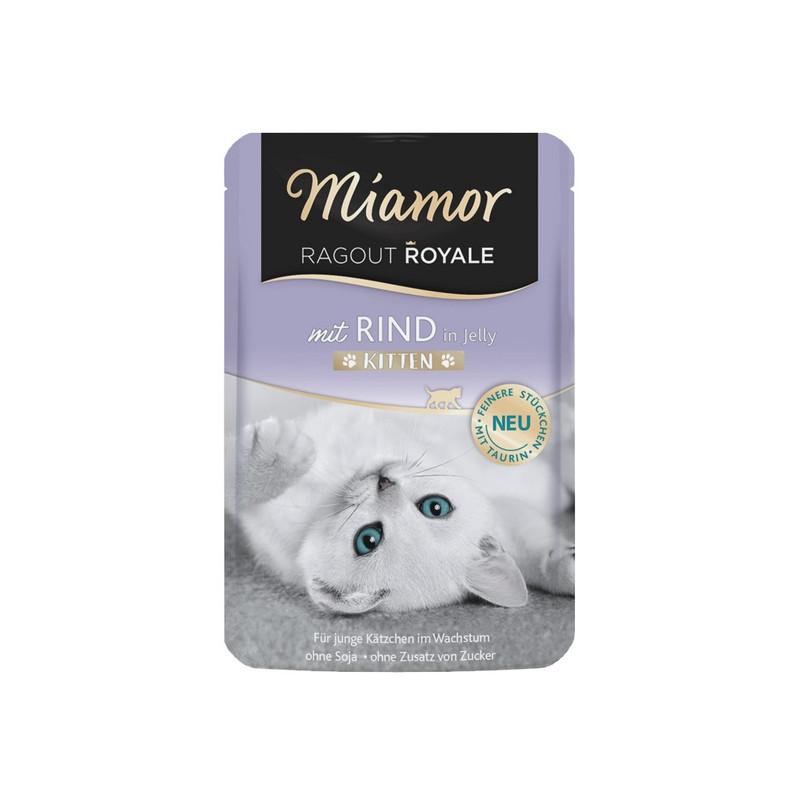 Miamor Ragout Royale Kitten z Wołowiną w galaretce saszetka 100g - All4Animals