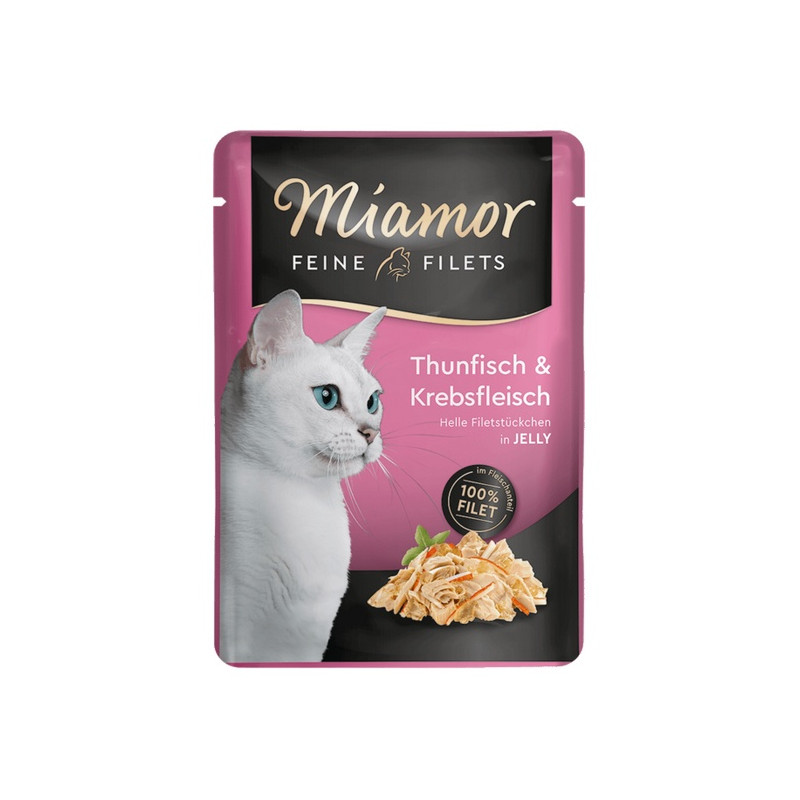 Miamor Feine Filets Tuńczyk & Kraby saszetka 100g - All4Animals