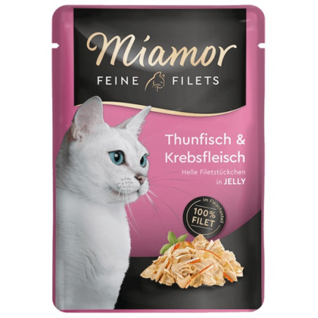 Miamor Feine Filets Tuńczyk & Kraby saszetka 100g - All4Animals