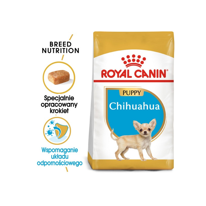 Royal Canin Chihuahua Puppy karma sucha dla szczeniąt do 8 miesiąca, rasy chihuahua 1,5kg - All4Animals
