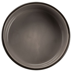 Trixie Miska ceramiczna czarna w szare łapki 1,4L/20cm [TX-24533] - All4Animals