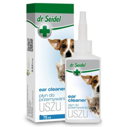 Dr Seidel Płyn do przemywania uszu dla psów i kotów 75ml - All4Animals