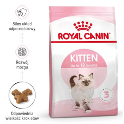 Royal Canin Kitten karma sucha dla kociąt od 4 do 12 miesiąca życia 2kg - All4Animals