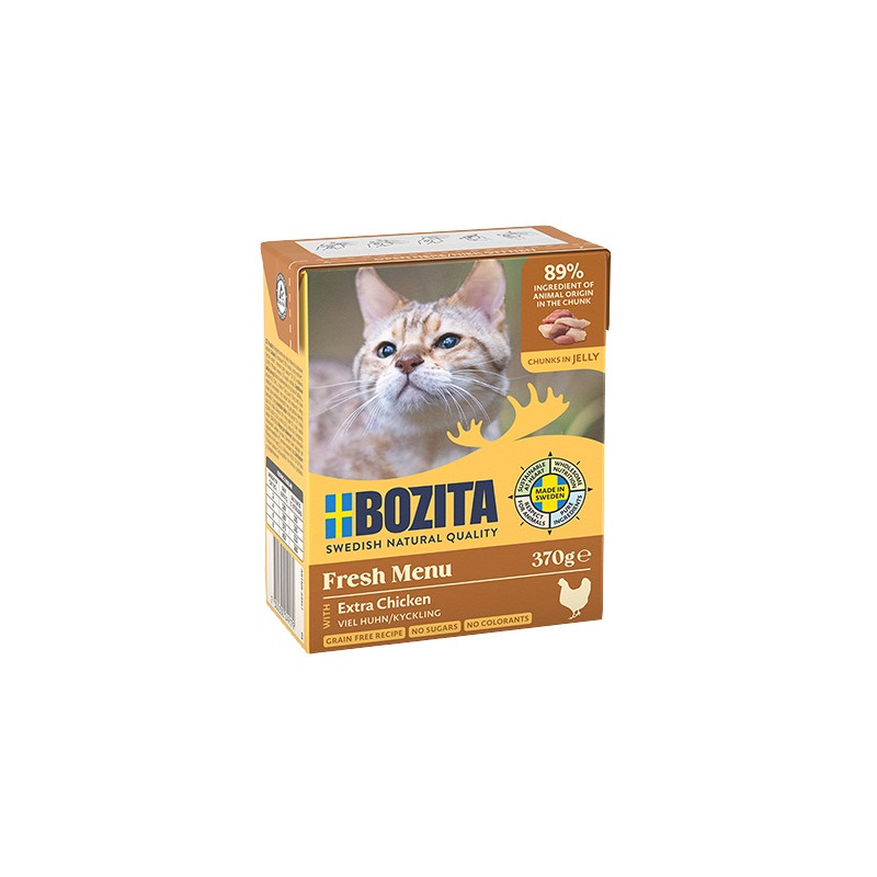 Bozita z Kurczakiem kawałki w galaretce kartonik 370g - All4Animals