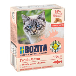 Bozita z Łososiem kawałki w sosie kartonik 370g - All4Animals