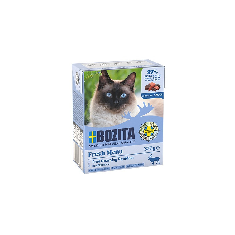 Bozita z Reniferem kawałki w sosie kartonik 370g - All4Animals