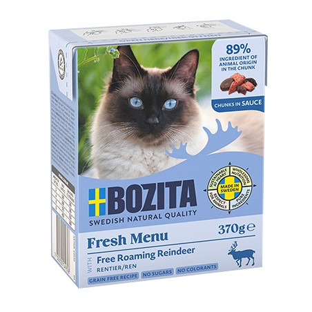 Bozita z Reniferem kawałki w sosie kartonik 370g - All4Animals