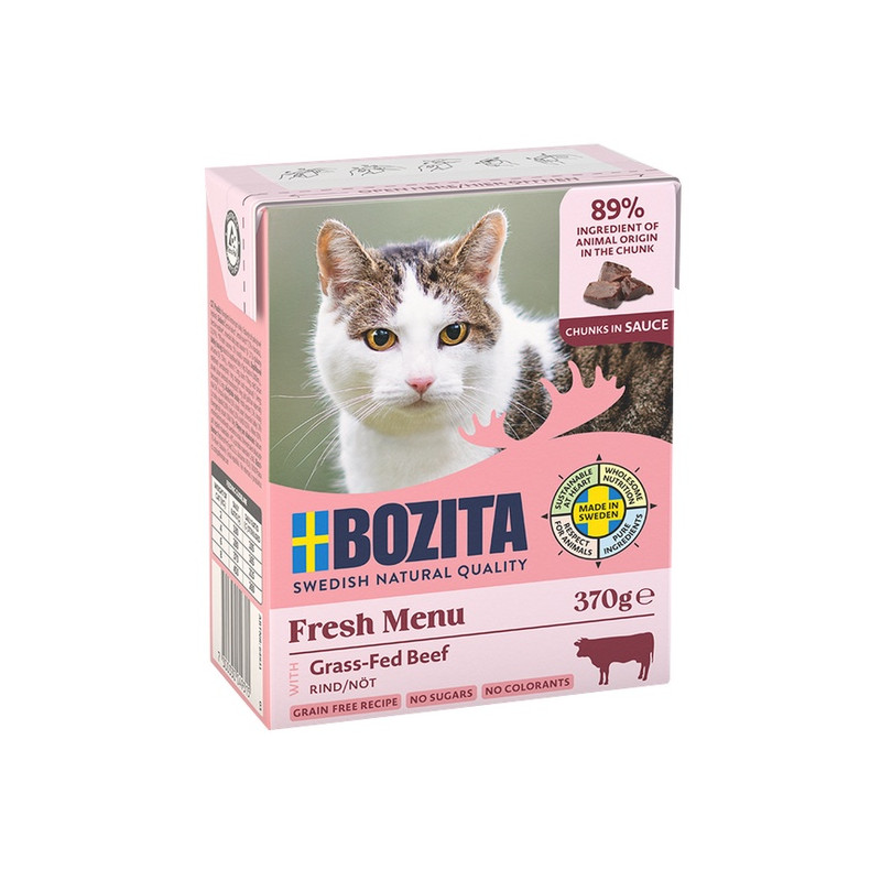 Bozita z Wołowiną kawałki w sosie kartonik 370g - All4Animals