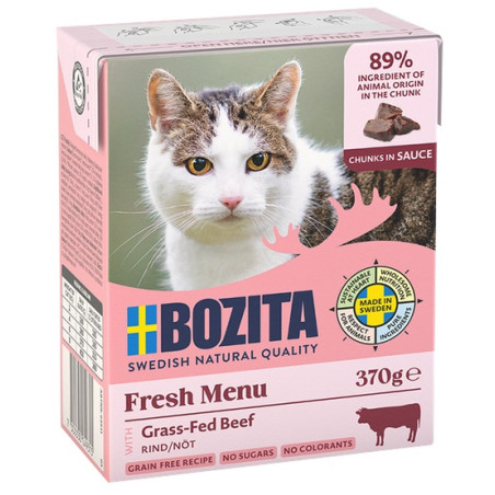 Bozita z Wołowiną kawałki w sosie kartonik 370g - All4Animals