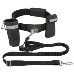 Trixie Pas biodrowy i Smycz Hands Free - zestaw do dogtrekkingu [TX-1275] - All4Animals