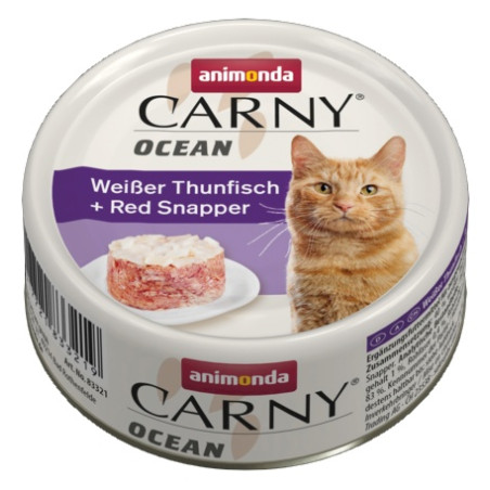 Animonda Carny Ocean tuńczyk i lucjan czerwony 80g - All4Animals