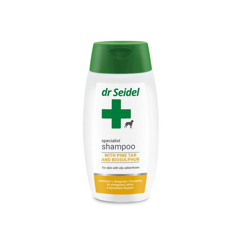 Dr Seidel Szampon dla psów z dziegciem i biosiarką 220ml - All4Animals
