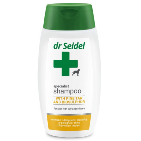 Dr Seidel Szampon dla psów z dziegciem i biosiarką 220ml - All4Animals