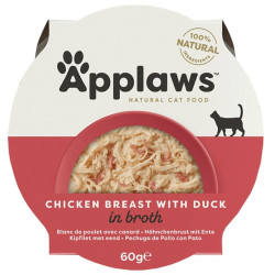 Applaws miseczka dla kota Pierś z Kurczaka z Kaczką 60g - All4Animals