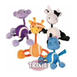Trixie Zabawka Sznur z piłką tenisową 16cm [3612] - All4Animals