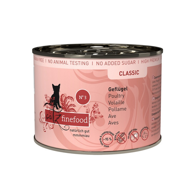 Catz Finefood Classic N.03 Drób puszka 200g - All4Animals