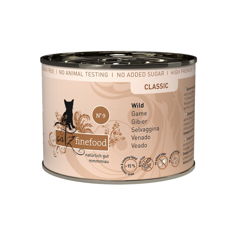 Catz Finefood Classic N.09 Dziczyzna puszka 200g - All4Animals