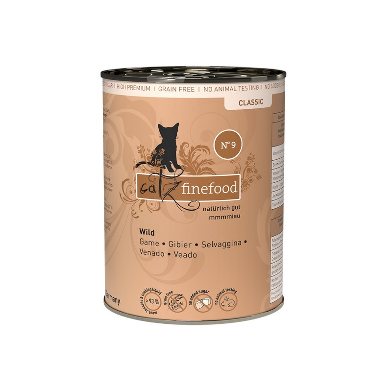 Catz Finefood Classic N.09 Dziczyzna puszka 400g - All4Animals